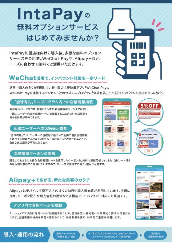IntaPayオプションサービスチラシ